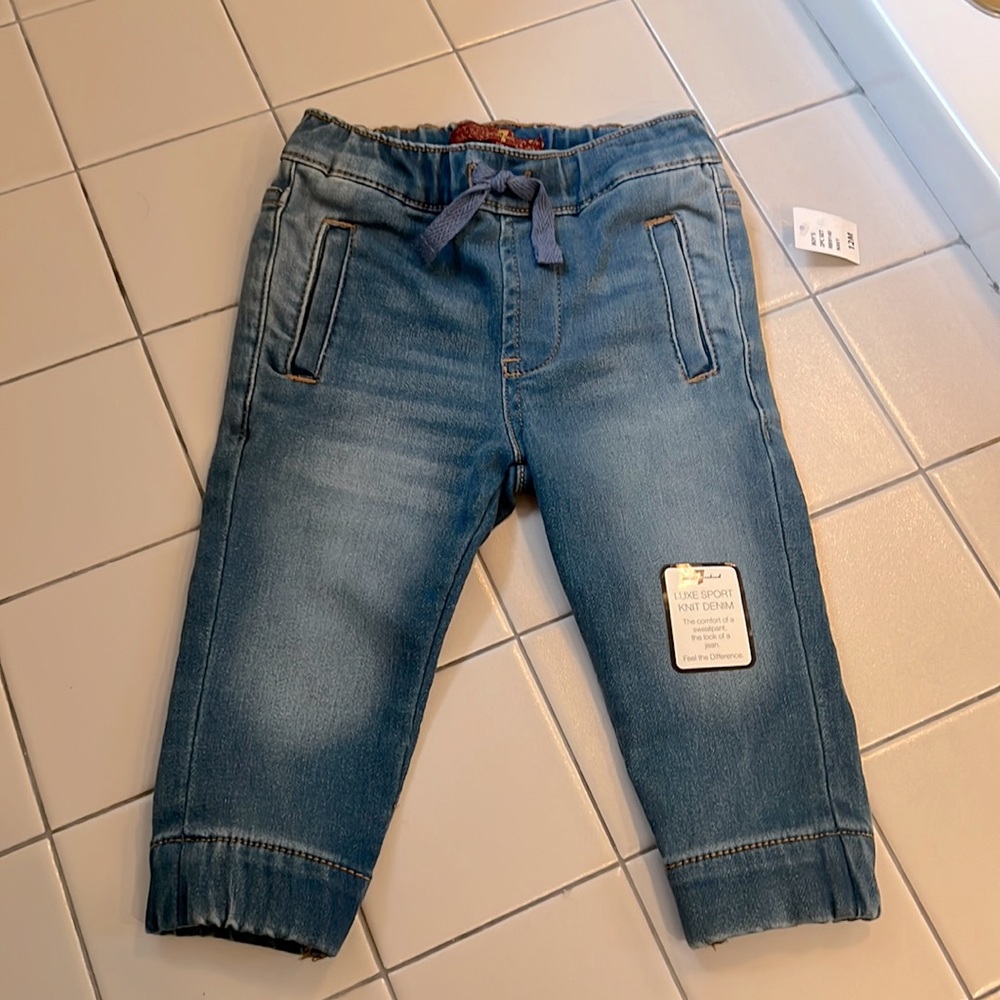 NWT 7 for all Mankind Baby Jeans 12M